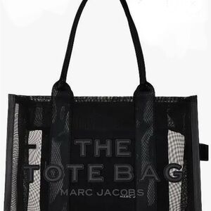 Marc Jacobs Black Mesh Tote Bag